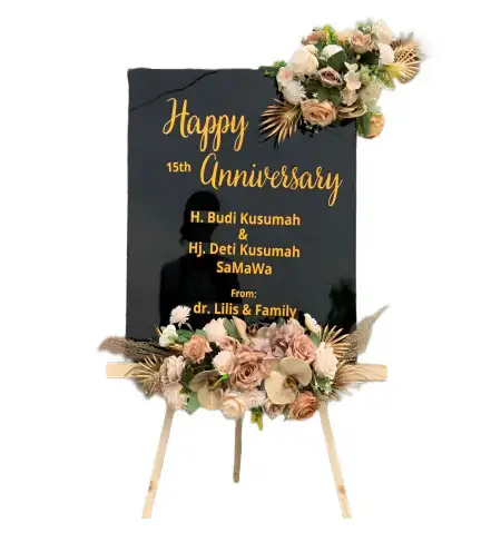 Papan Bunga Akrilik Tengah Padang