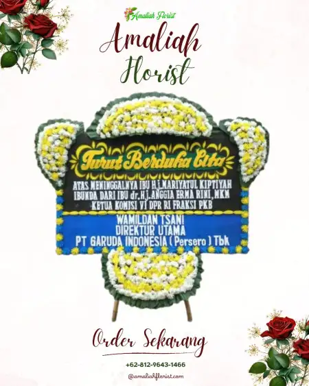 Papan Bunga Duka Tengah Padang